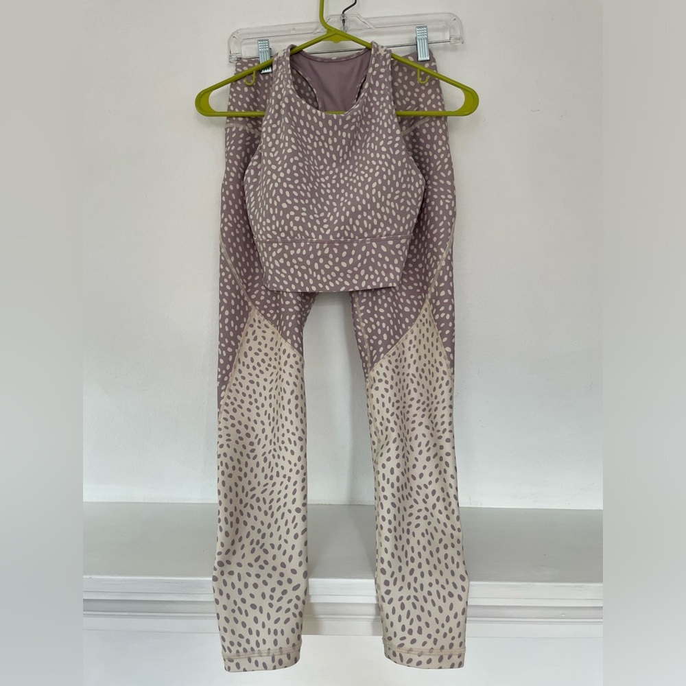 CALIA by Carrie Underwood Purple and White Leggings
